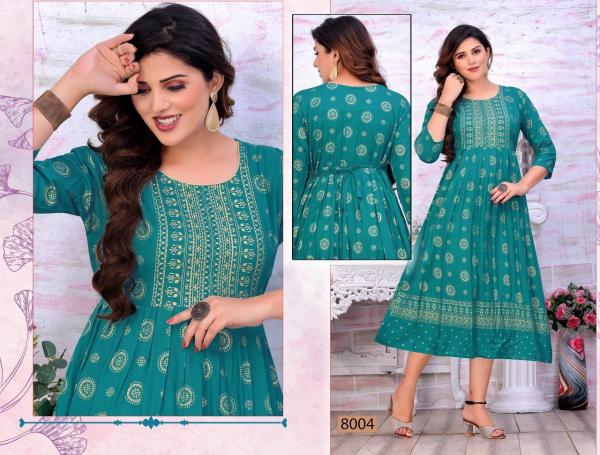 Trendy Golden Beauty Touch Rayon Designer Exclusive Kurti colllection